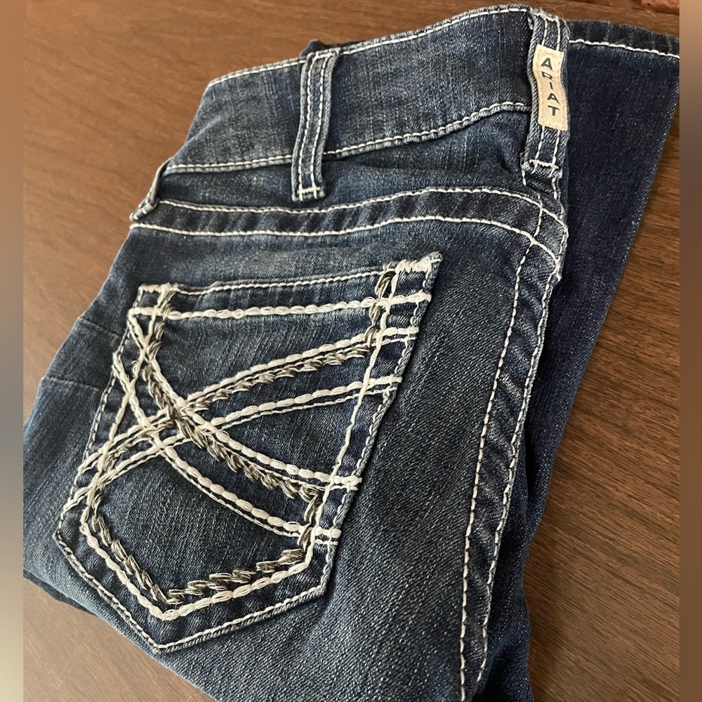 ARIAT Women Mid Rise Bootcut REAL RIDING JEANS 28 R